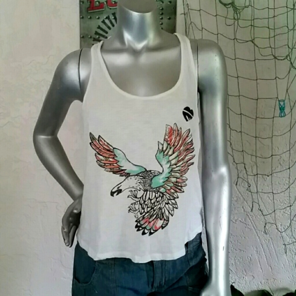 Cotton On Colorful Eagle High/Low Tank Top